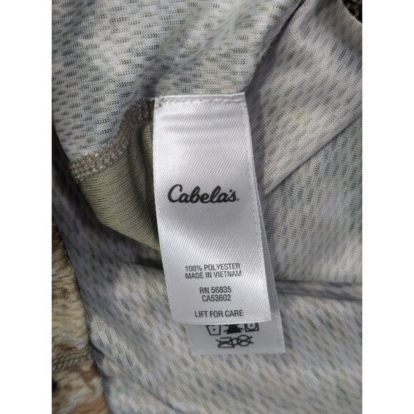 Cabelas Zip Pullover 2XL Zonz Western Camo Hunting Long Sleeve Shirt Mock - Picture 4 of 9